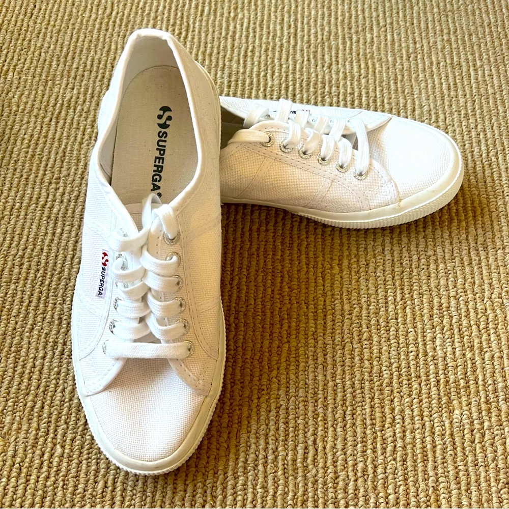 Superga White Fashion Sneakers Women’s size 9